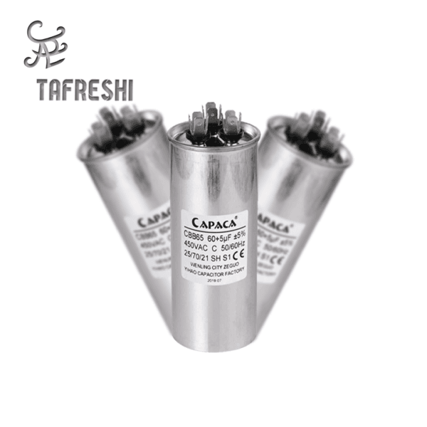 خازن های 3 فاز فشار ضعیف سیلندری ( استوانه ای ) Capacitor 3phase low pressure